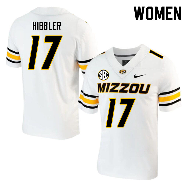 Women #17 Tyler Hibbler Missouri Tigers College 2023 Football Stitched Jerseys Sale-White - Click Image to Close